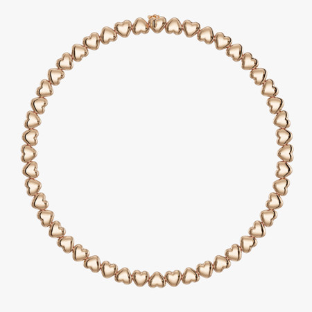 Yellow Legato Heart Gold Necklace